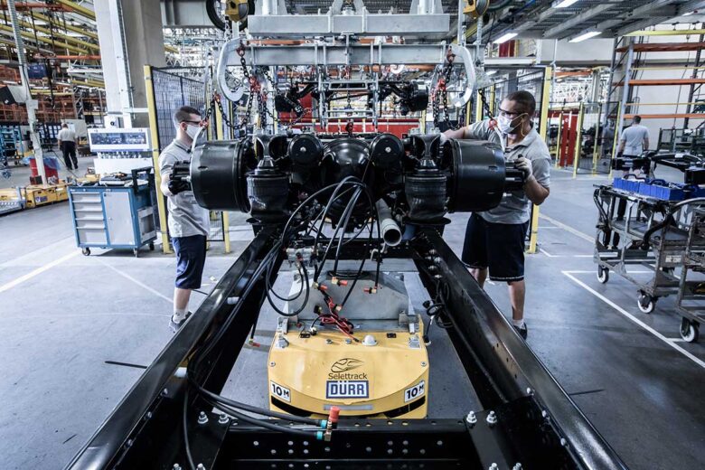 Linha de Produção Chassis de Ônibus