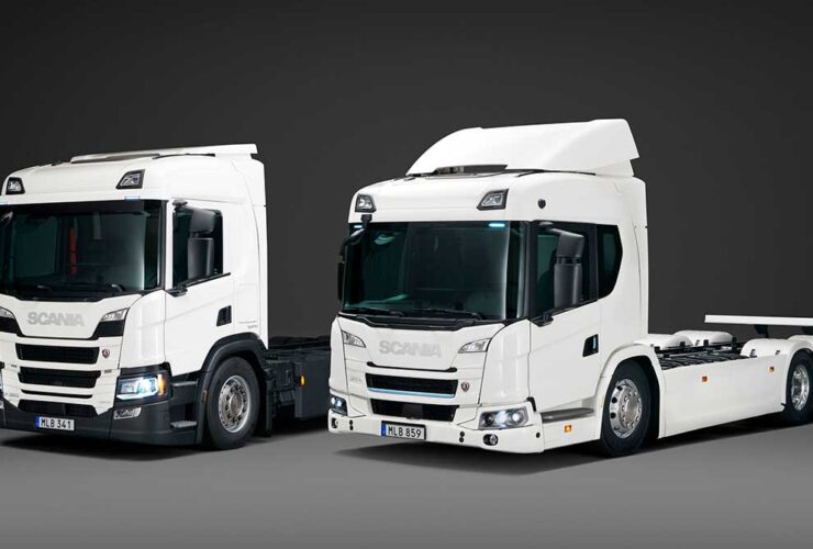 Caminhões elétricos e híbridos Scania
