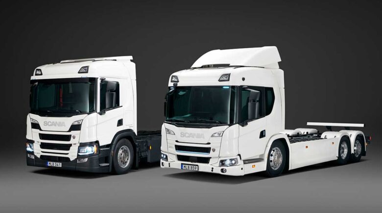 Caminhões elétricos e híbridos Scania