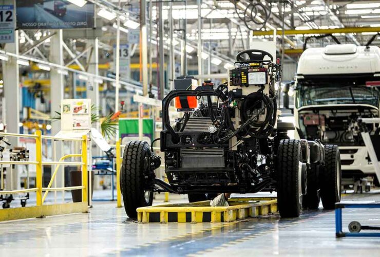 Linha de montagem IVECO em Sete Lagoas
