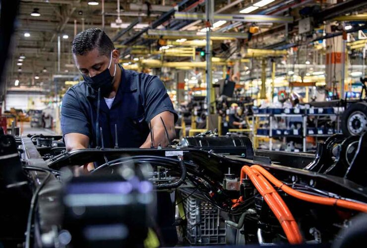 Linha de montagem VW e-Delivery