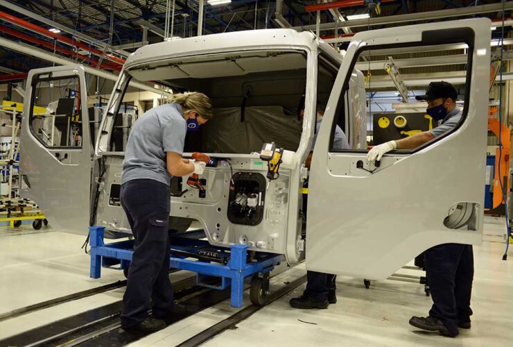 Linha de produção Volvo Caminhões