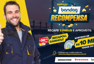 Promoção Bandag Recompensa fará sorteios de R$ 10 mil mensais