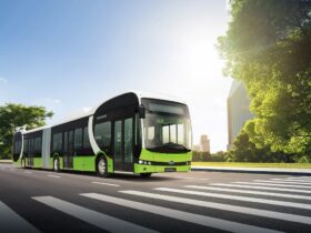 ônibus elétrico articulado de 18 metros da BYD