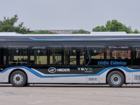 ônibus elétrico da TEVX Higer