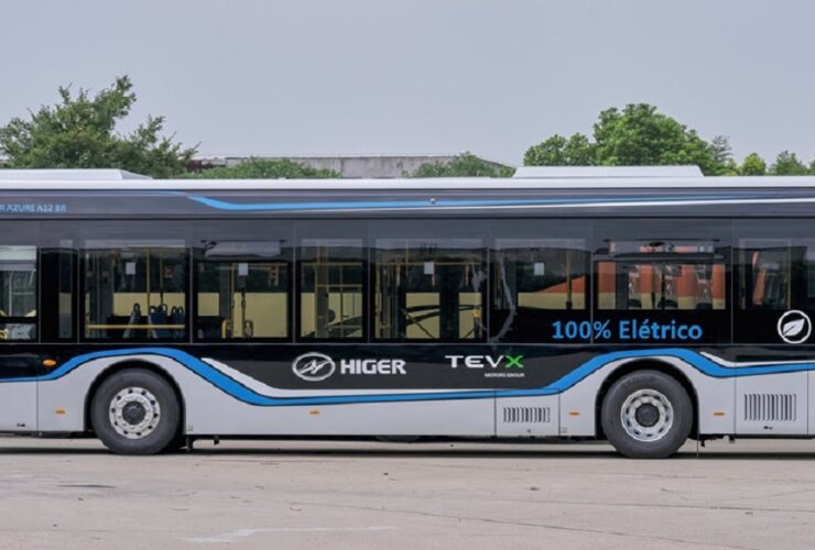 ônibus elétrico da TEVX Higer