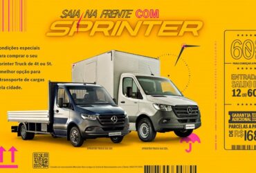 Durante mês de julho, a Mercedes-Benz realiza ação comercial “Saia Na Frente Com Sprinter” com prazo de 60 dias para começar o financiamento