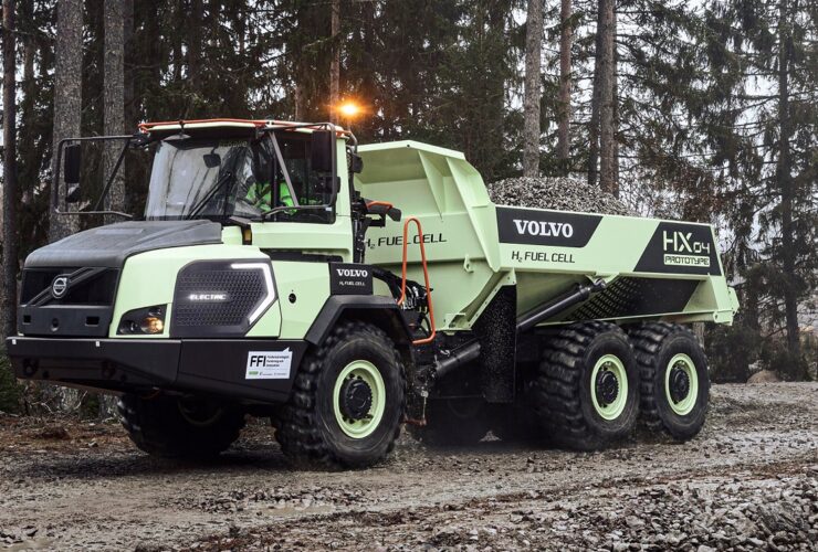 Volvo CE HX04 é caminhão articulado movido a hidrogênio