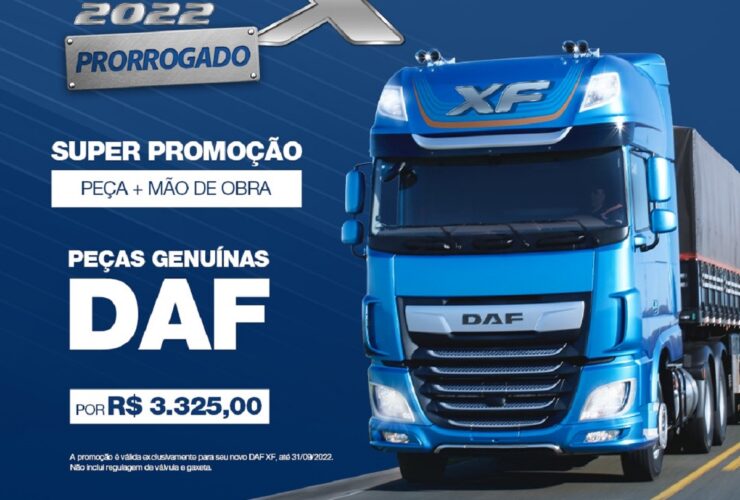PACCAR Parts apresenta promoção de revisão para o Novo DAF XF Blue
