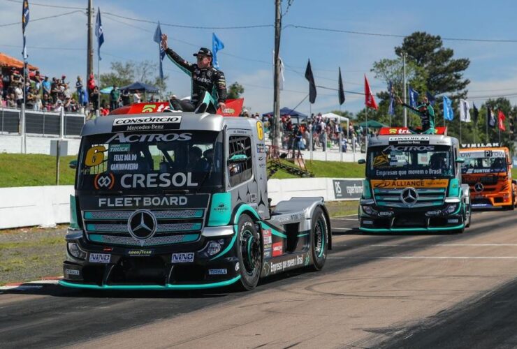 Dois pilotos da equipe ASG Motorsport estão na disputa pelo título da Copa Truck 2022 pilotando carminhões Mercedes-Benz Actros