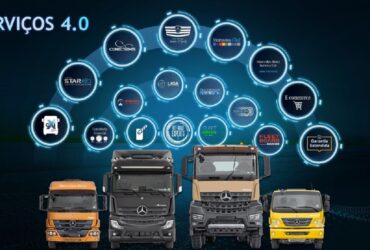 Caminhões Mercedes-Benz saem de fábrica com tag do Sem Parar Empresas