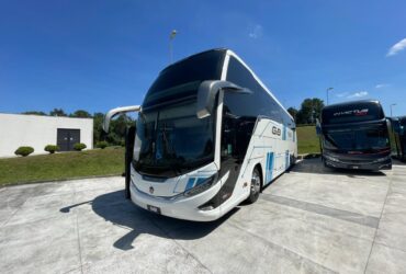 Chassi 6x2 com motor de 13 litros e 460cv de potência da Volvo encarroçado pela Marcopolo