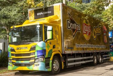 caminhão elétrico Scania P25 6x2