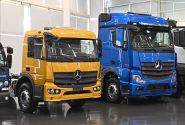 linha Mercedes-Benz de caminhões 2024