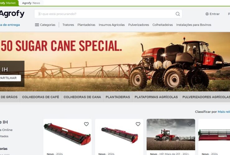 Agrofy e Case IH comeram um ano de loja on-line no Brasil