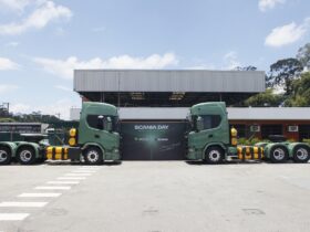Caminhões Scania movidos a GNV são vendidos nas potência de 280, 340, 420 e 460 cavalos