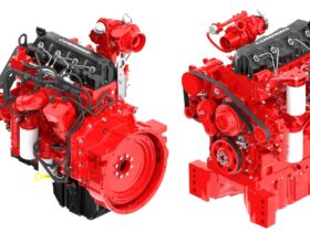 Plataforma do motor 4 cilindros da Cummins está disponível nas versões eletrônico e mecânica e pode receber o cárter estrutural, desenvolvido exclusivamente para tratores