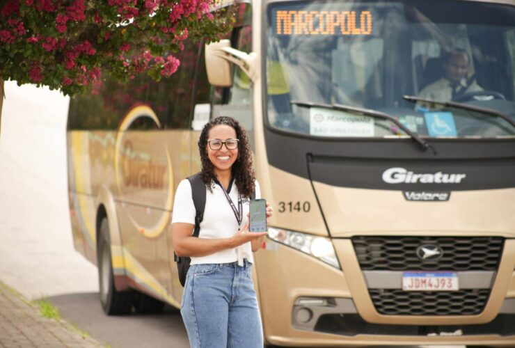 a empresa anuncia a implementação da Tecnologia Marcopolo Murbi monitoramento transporte fretado. Essa colaboração com a startup Murbi