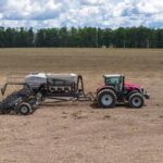 Trator MF 9S e a plantadeira Momentum