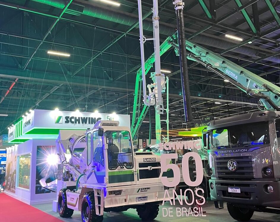 SCHWING Stetter lançou autoconcreteira SLM4000 na Paving Expo 2026