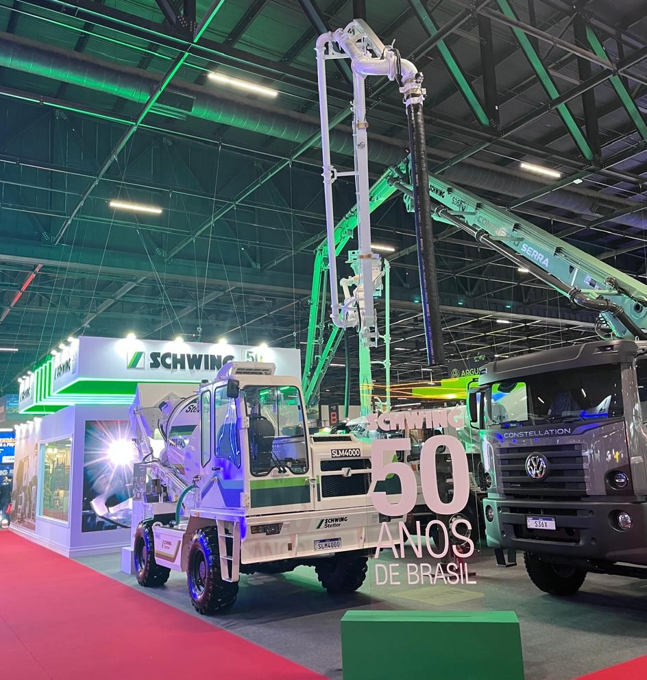 SCHWING Stetter lançou autoconcreteira SLM4000 na Paving Expo 2026